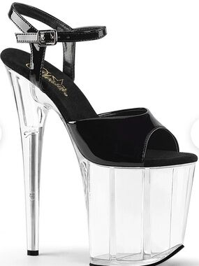 Pleaser Flamingo-809 Platform Heels with Clear Lucite Platform